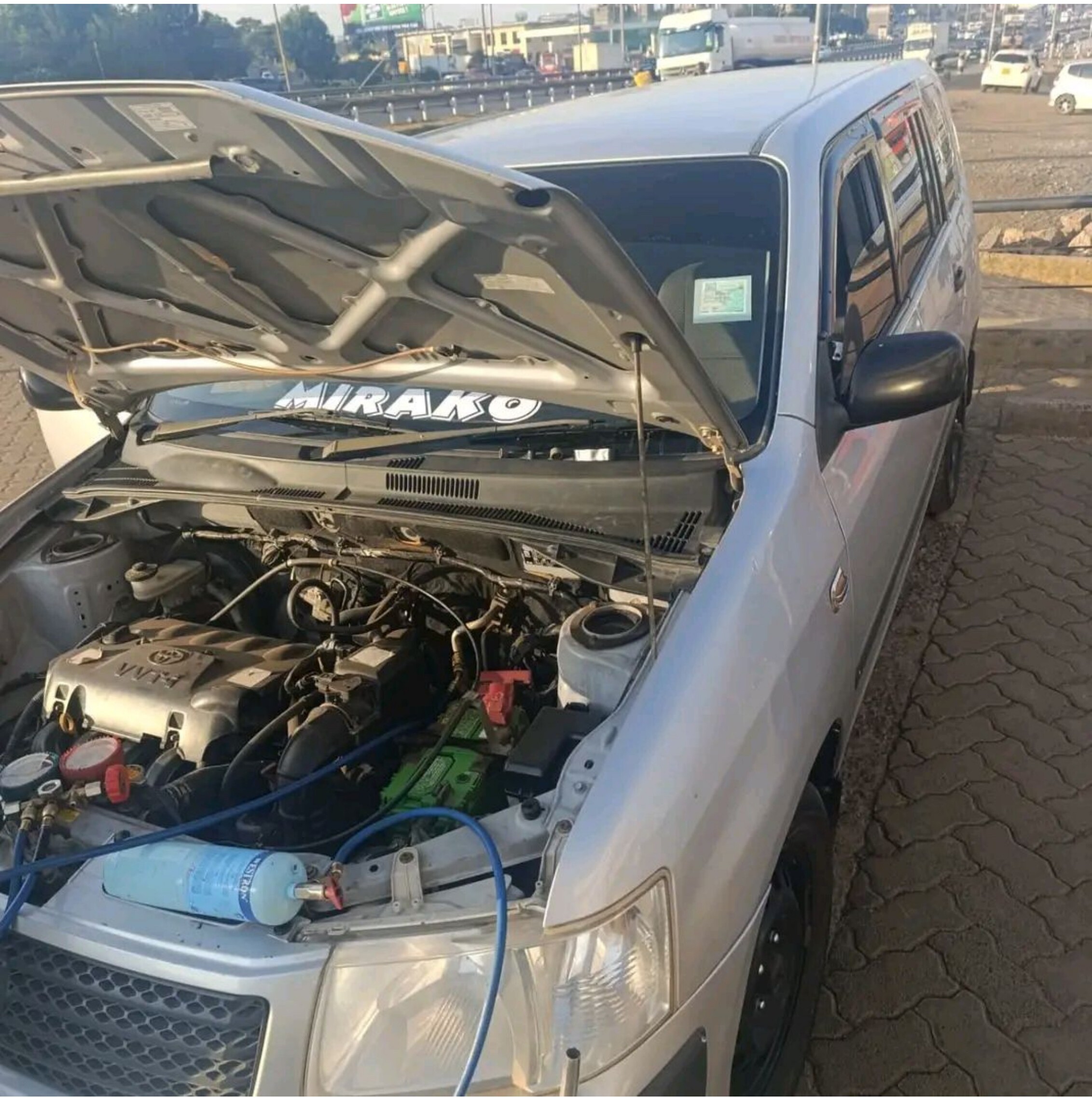 MIRAKO refrigerant recharge in progress