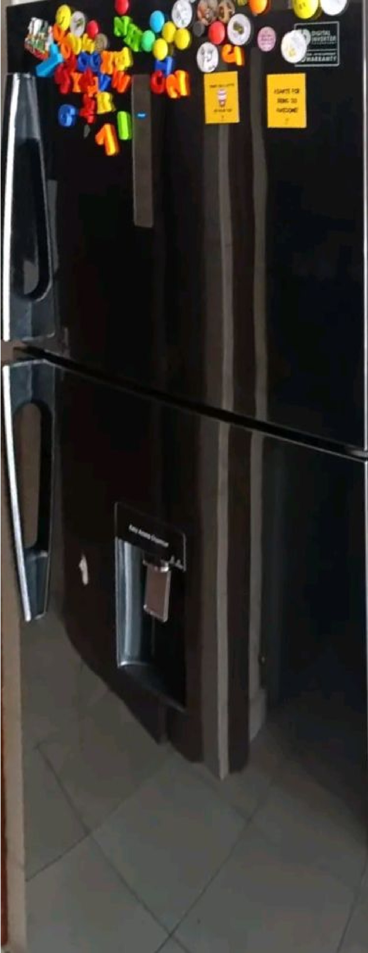 Double-door fridge with water dispenser repair
