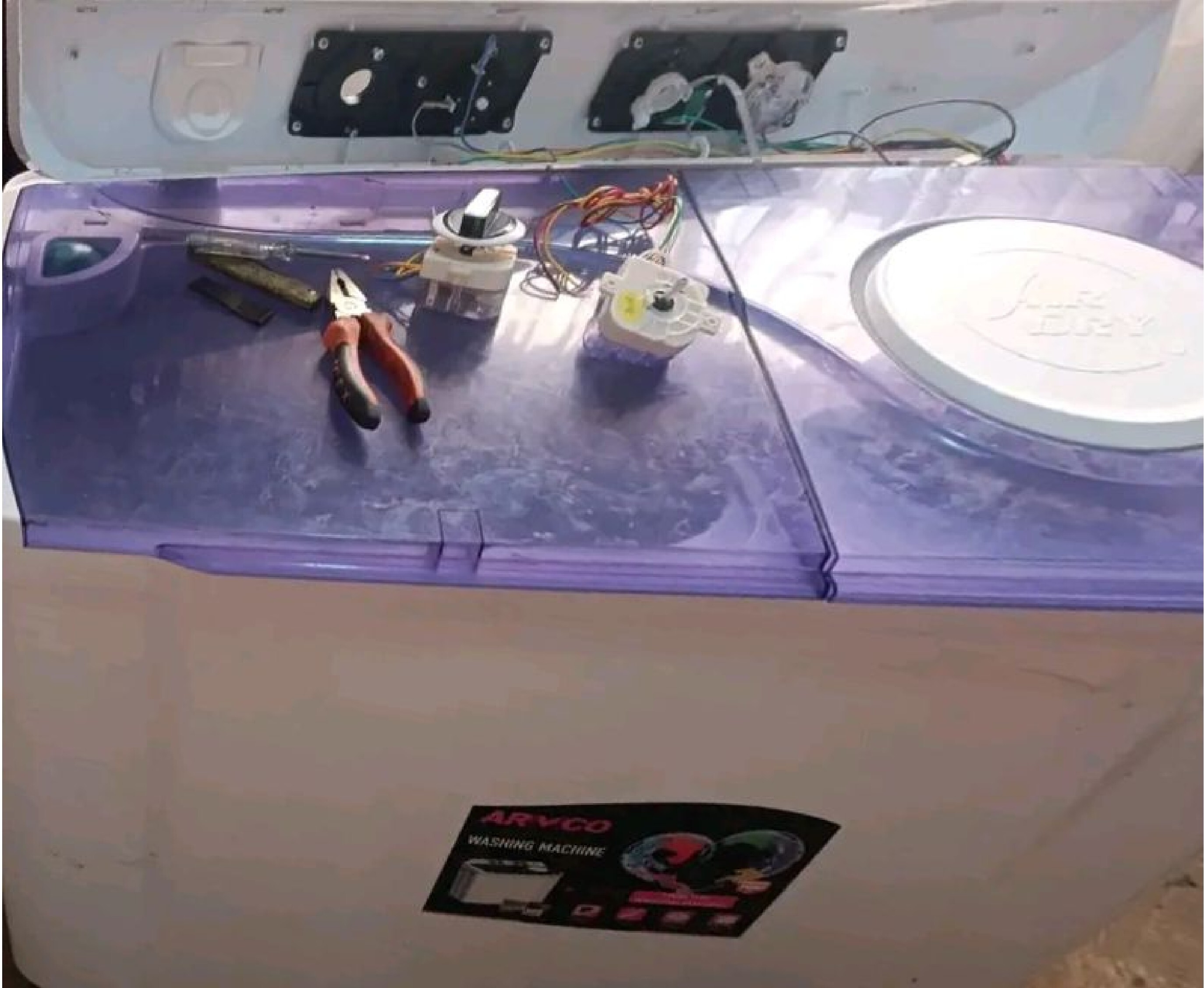 Washing machine teardown & belt replacement